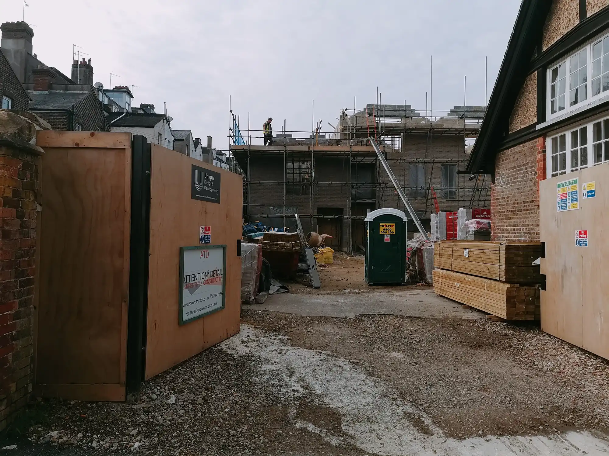 house building site